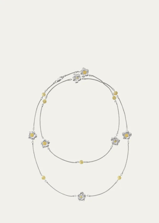 Blossoms Gardenia Long Necklace