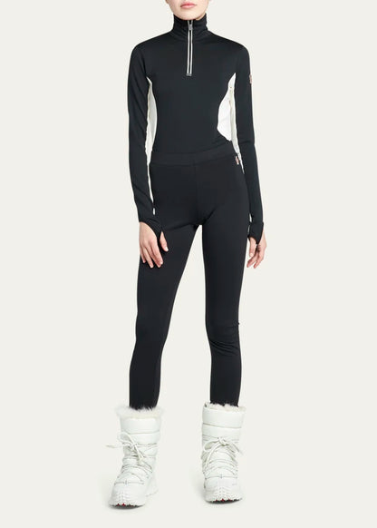 Moncler Grenoble Fitted Leggings with Logo Detail