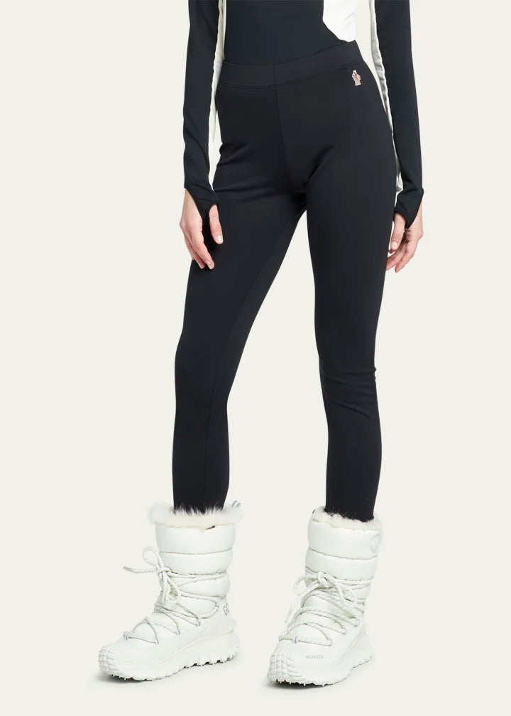 Moncler Grenoble Fitted Leggings with Logo Detail