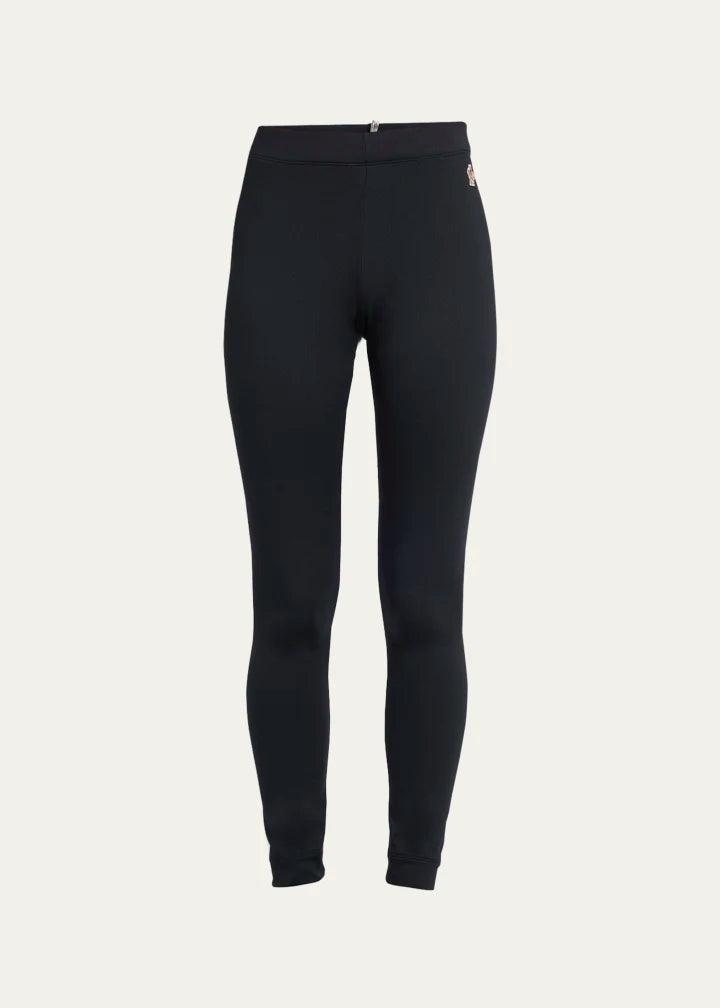 Moncler Grenoble Fitted Leggings with Logo Detail