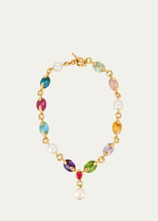 Universum Pave Medallion Necklace with White Diamonds