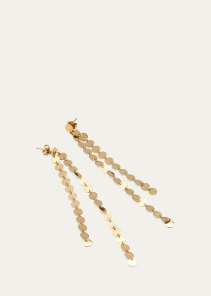 Laser Disc Linear Earrings