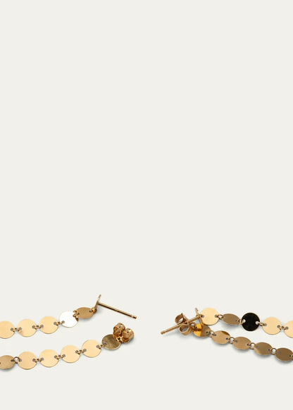 Laser Disc Linear Earrings