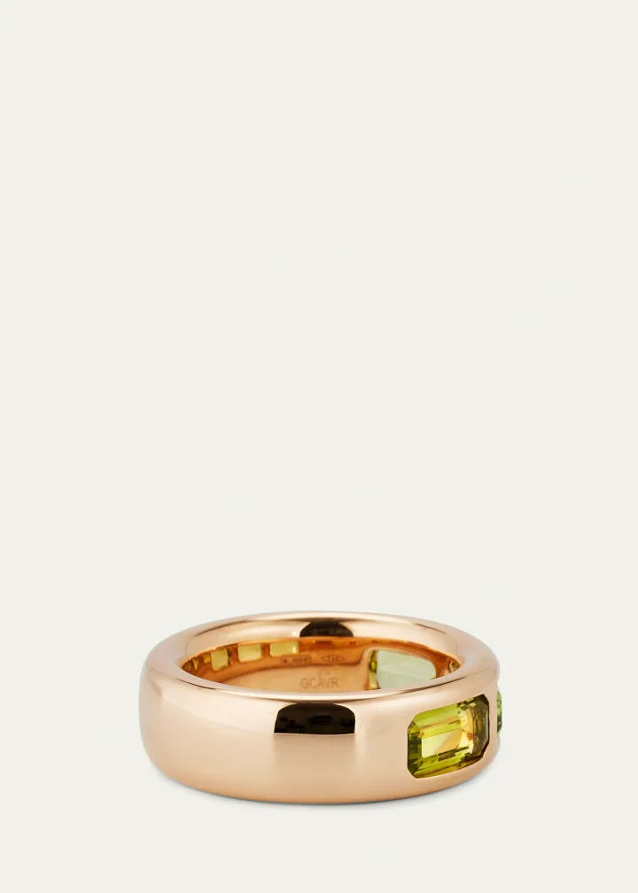 Rose Gold Iconica Ring with Peridot
