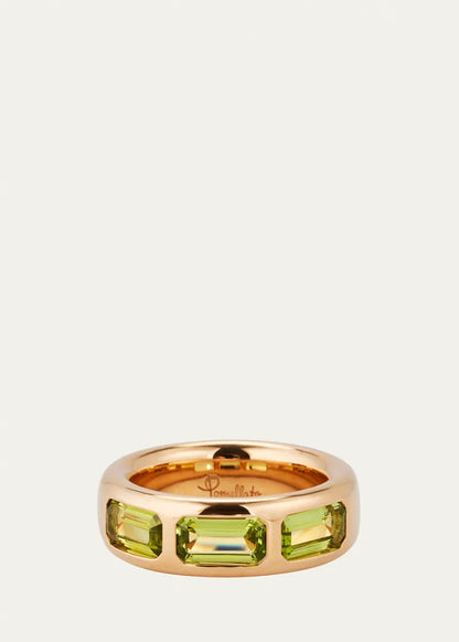 Rose Gold Iconica Ring with Peridot