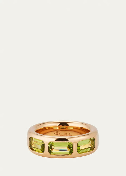 Rose Gold Iconica Ring with Peridot
