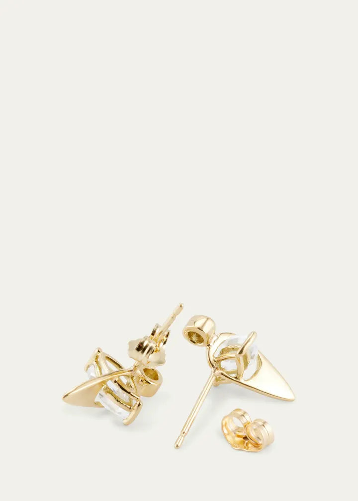 Pierced Pear Marquise Stud Earrings