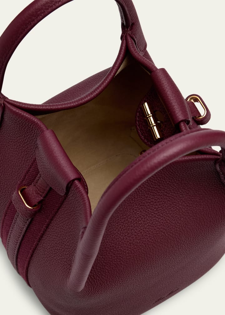 Bale Micro Grain Leather Crossbody Bag
