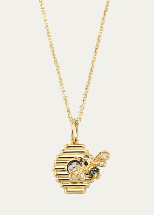 Beehive Charm Necklace
