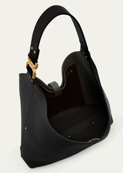 Marcie Hobo Bag in Grained Leather
