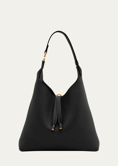 Marcie Hobo Bag in Grained Leather