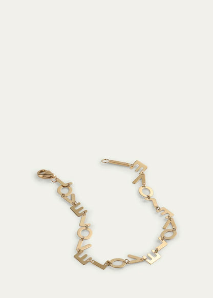 Laser LOVE Chain Bracelet