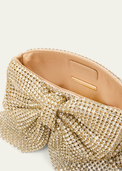 Jolene Bow Rhinestone Clutch Bag