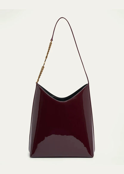 Sac Patent Leather Hobo Bag