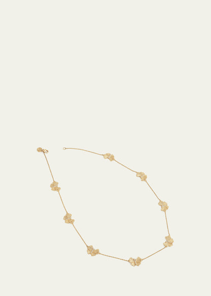 Cubic Zirconia Butterfly Station Necklace