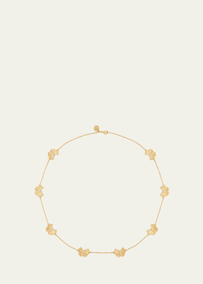 Cubic Zirconia Butterfly Station Necklace