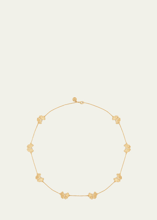 Cubic Zirconia Butterfly Station Necklace