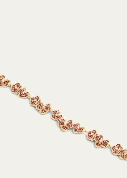 Cubic Zirconia Orchid Necklace