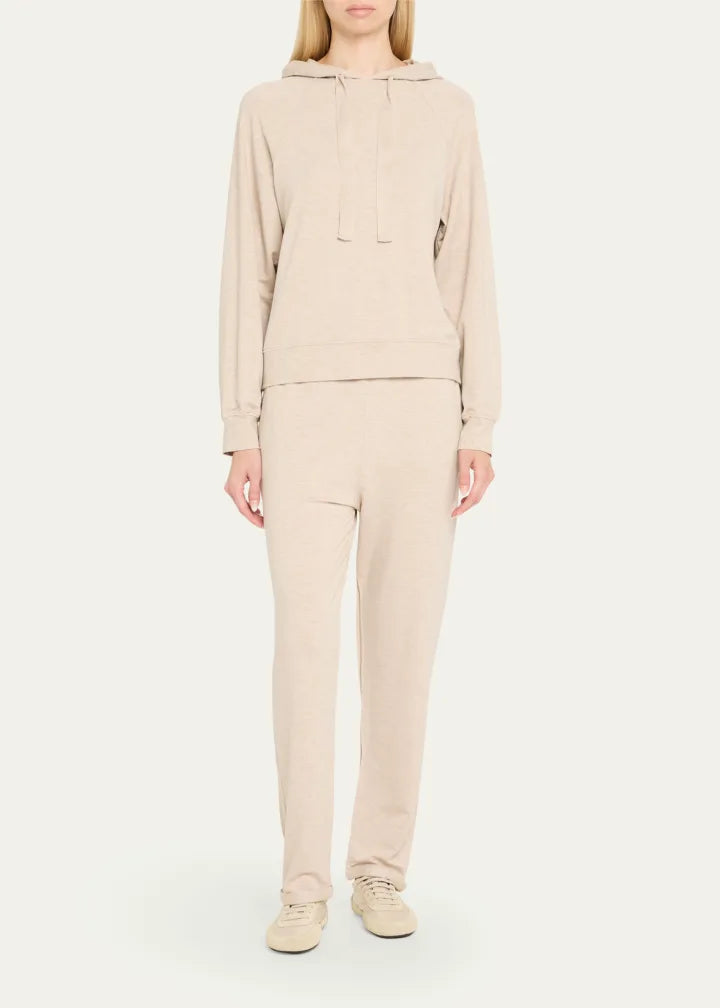 French Terry Hoodie with Grosgrain Trim