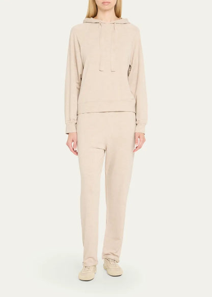 French Terry Hoodie with Grosgrain Trim