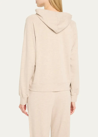 French Terry Hoodie with Grosgrain Trim