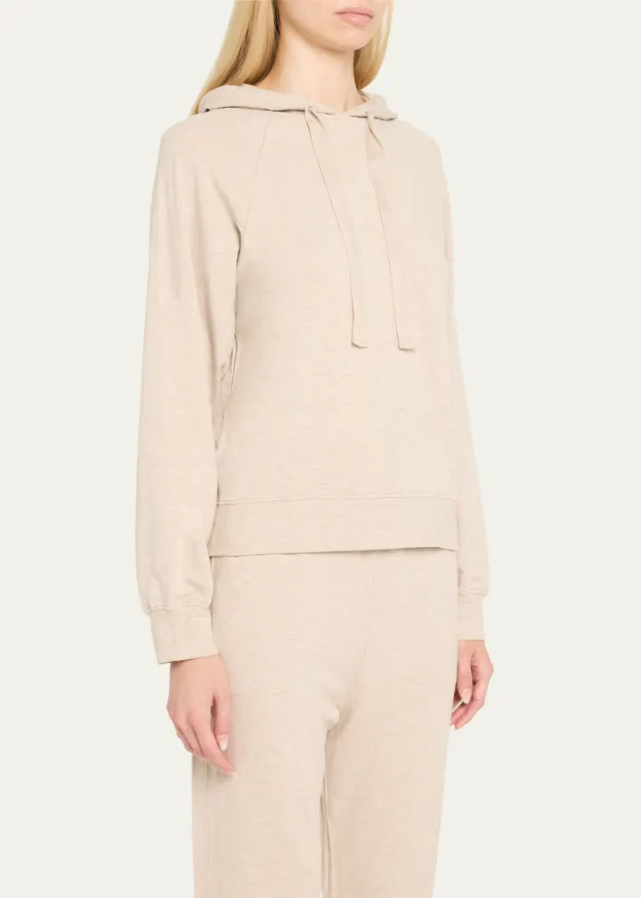 French Terry Hoodie with Grosgrain Trim