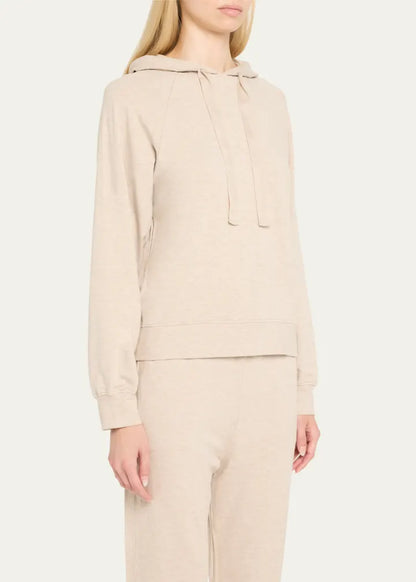 French Terry Hoodie with Grosgrain Trim