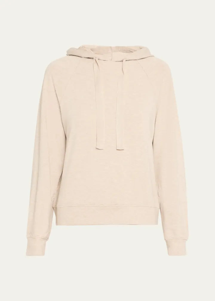 French Terry Hoodie with Grosgrain Trim
