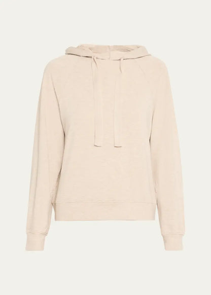 French Terry Hoodie with Grosgrain Trim