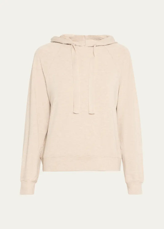 French Terry Hoodie with Grosgrain Trim
