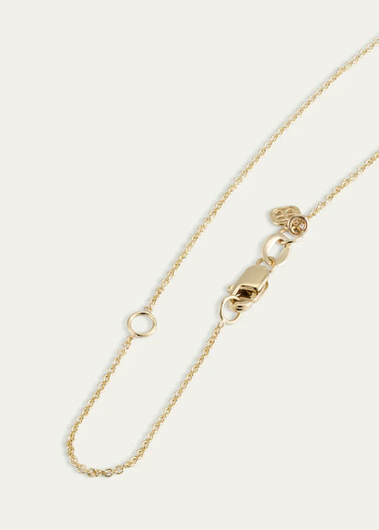 Medium Love Script Pink Sapphire Necklace