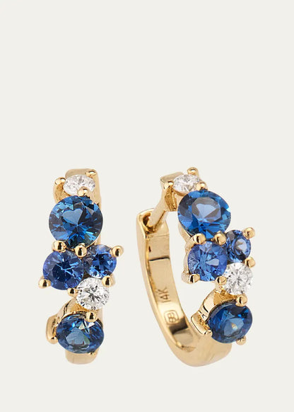 Tri-Stone Cocktail Huggies