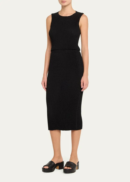 Issey Miyake Spongy Bk 46 Cropped Top