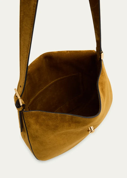 Tondo Large Suede Hobo Bag