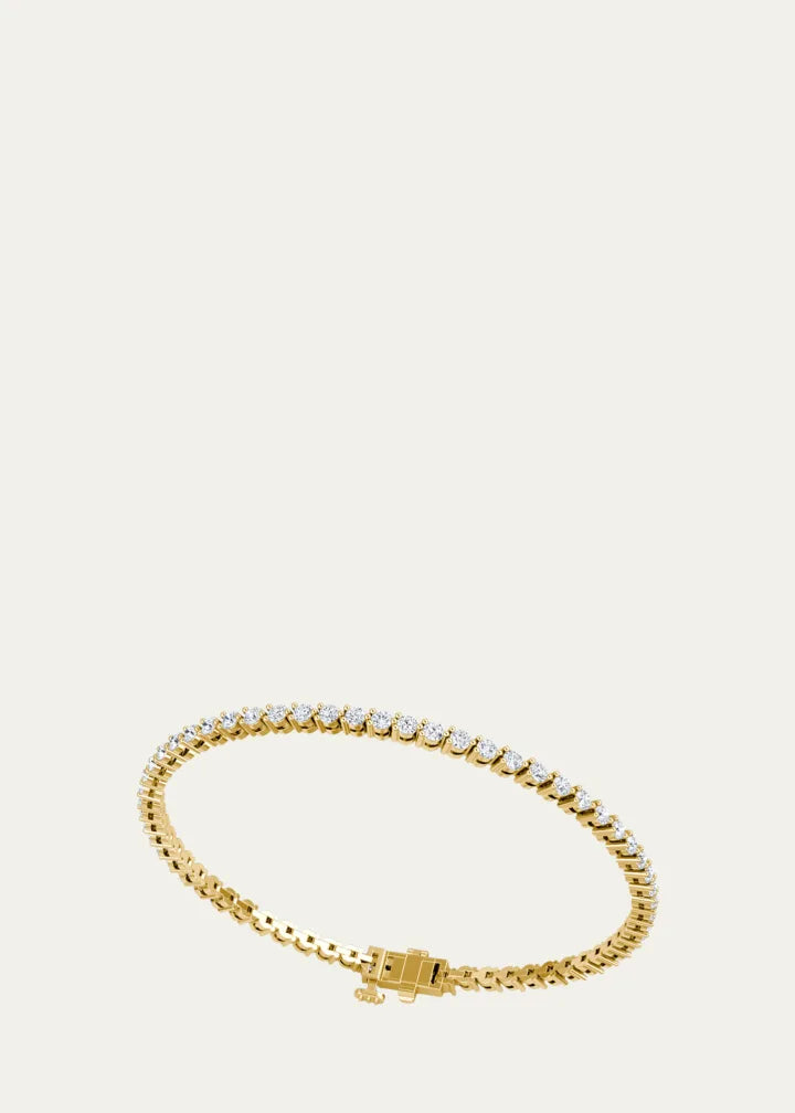 Round Lab Grown Diamond Tennis Bracelet