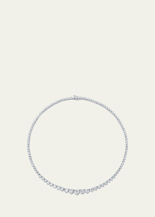 Graduated Lab Grown Diamond Tennis Necklace