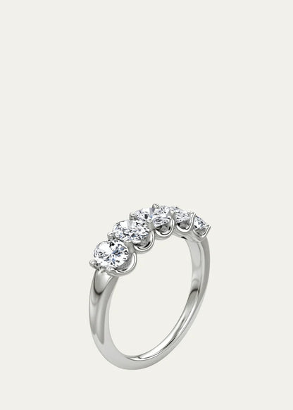 Five-Stone Oval Lab Grown Diamond Band