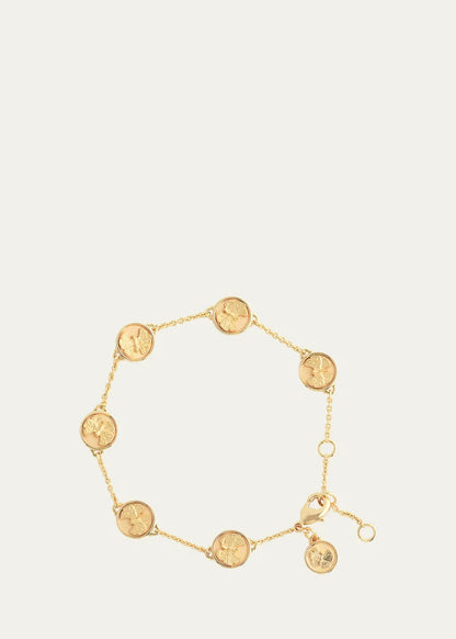 Butterfly Coin Charm Bracelet