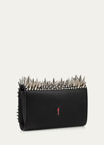 Paloma Spike Leather Clutch Bag