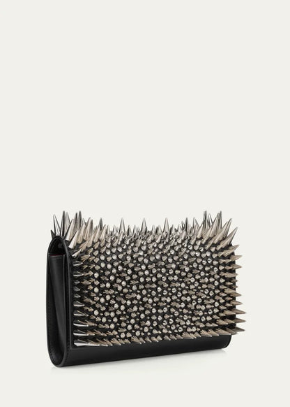 Paloma Spike Leather Clutch Bag