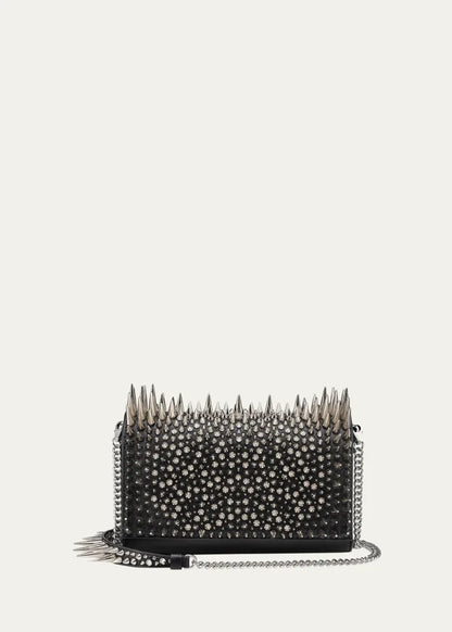 Paloma Spike Leather Clutch Bag