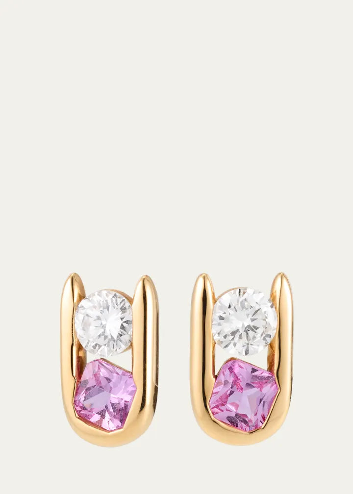 Major Impact Diamond and Gemstone Stud Earrings
