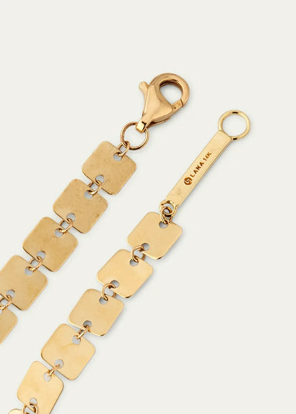 Laser Square Chain Bracelet