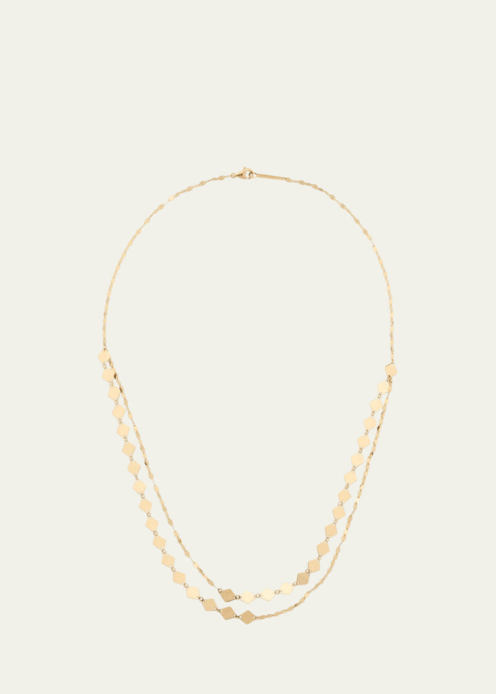 Laser Kite Blake Chain Double-Strand Necklace