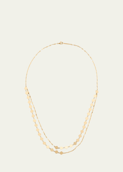 Laser Kite Blake Chain Double-Strand Necklace