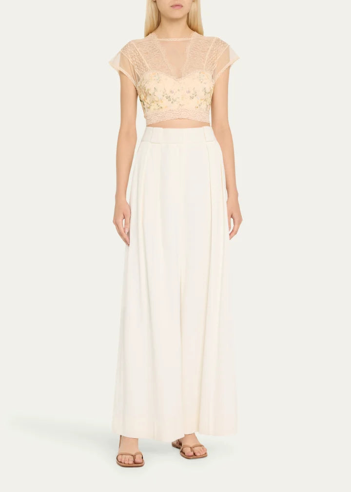 Adorned in Antiquity Lace Splice Top