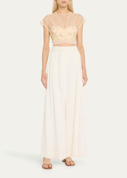 Adorned in Antiquity Lace Splice Top