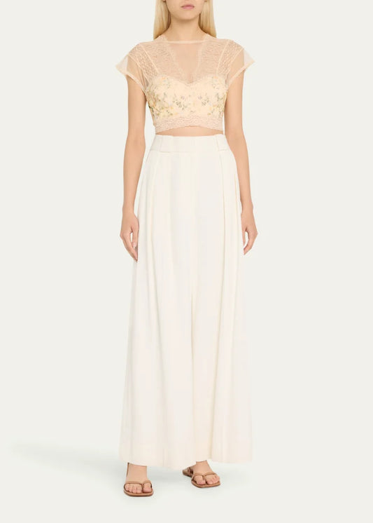 Adorned in Antiquity Lace Splice Top