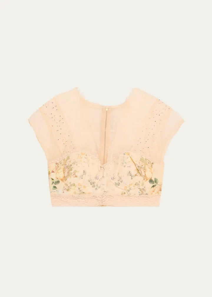 Adorned in Antiquity Lace Splice Top