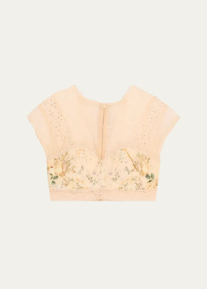 Adorned in Antiquity Lace Splice Top